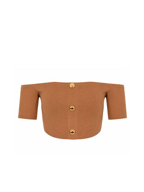 Top in maglia di viscosa Daino Elisabetta Franchi | TK86B62E2AI6